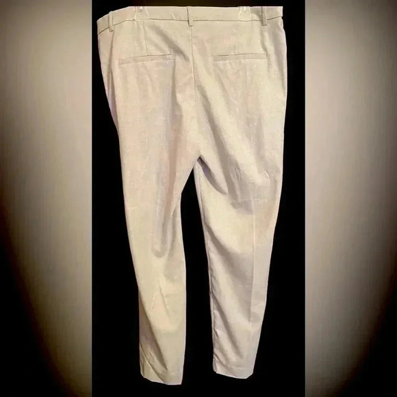 H&M‎ Women's Light Grey Dress Suit Pants Tapered Slim. Size 16 NWOT - Picture 4 of 6
